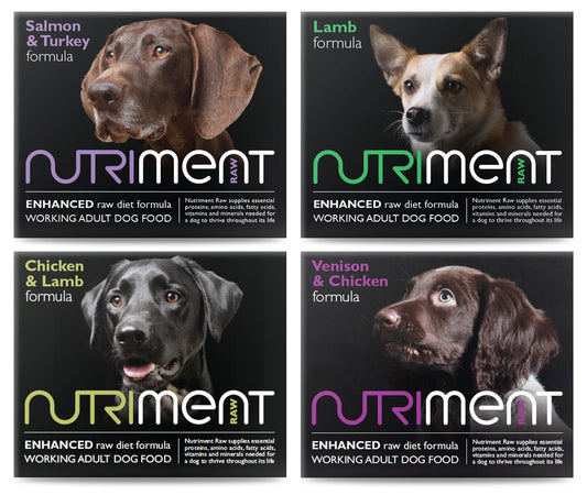 display of nutriment raw products