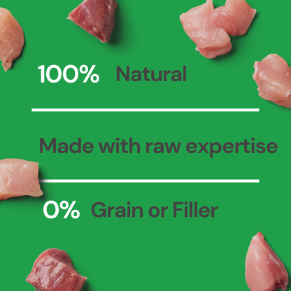 Cat Raw 3 Bird Roast 500g: 100% natural, grain free, made with raw expertise. Christmas Limited Edition.