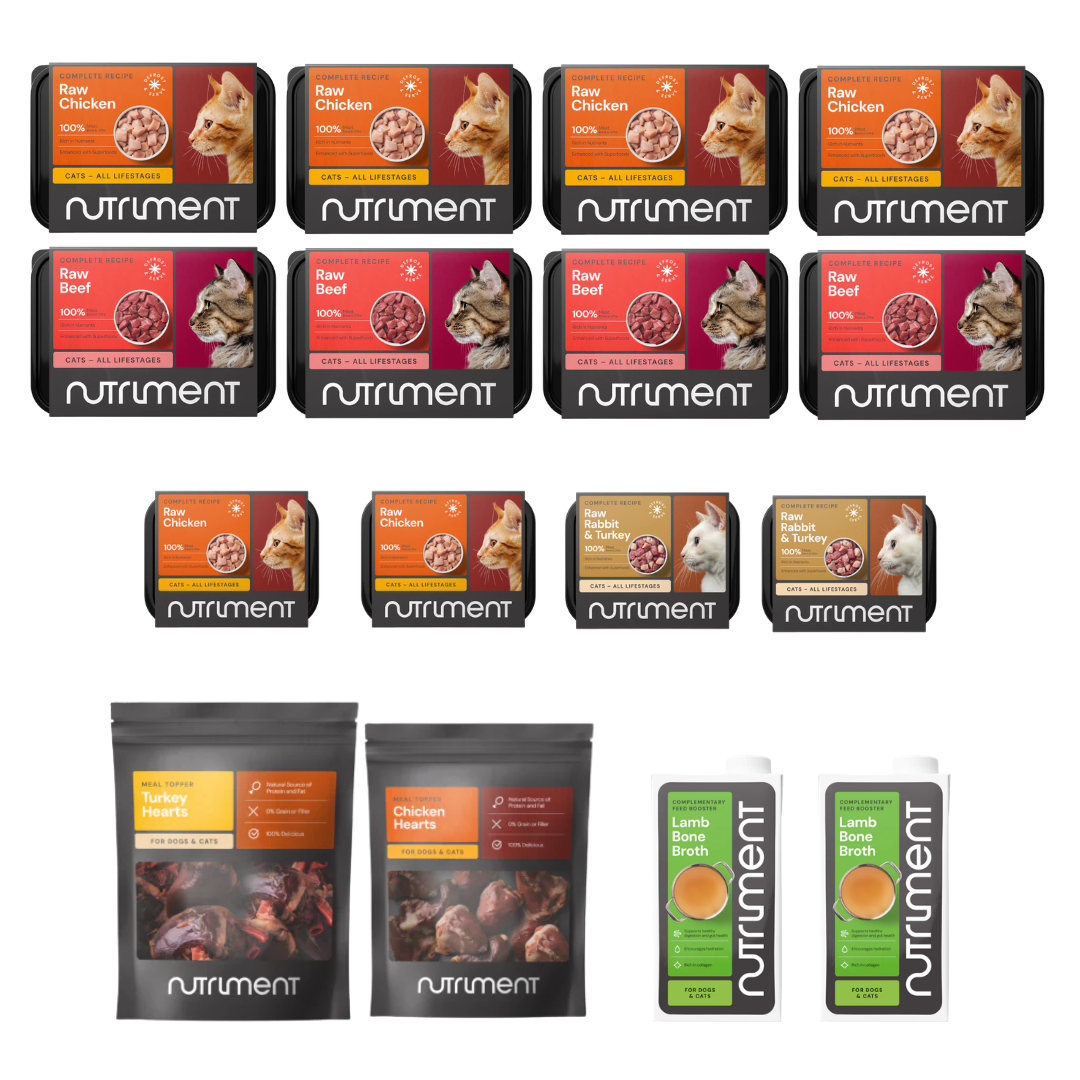 The Ultimate Cat Dad Box is a purrfect Father's Day gift with premium raw cat food and treats inside.
