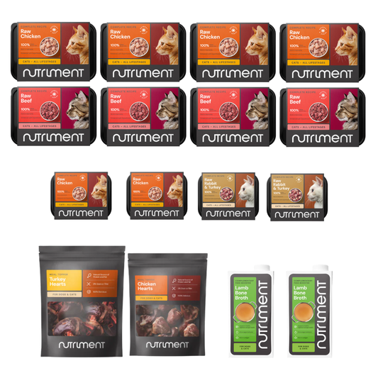 The Ultimate Cat Dad Box is a purrfect Father's Day gift with premium raw cat food and treats inside.