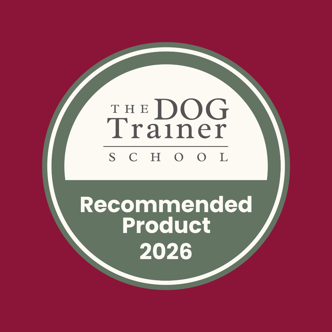 Circular badge with "The Dog Trainer School Recommended Product 2026" for Freeze Dried Topper - Beef 50g.