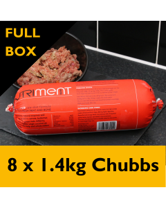 Nutriment Duck Raw Dog Food, 8 x 1.4kg Chubbs - FULL BOX