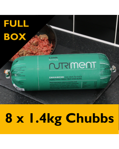 Nutriment Lamb Raw Dog Food, 8 x 1.4kg Chubbs - FULL BOX